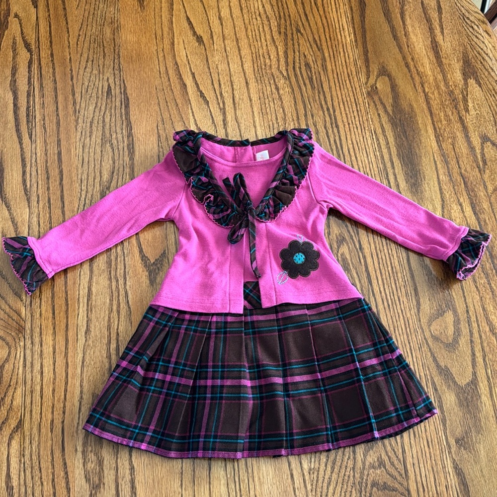 Toddler girl 2T plaid dress